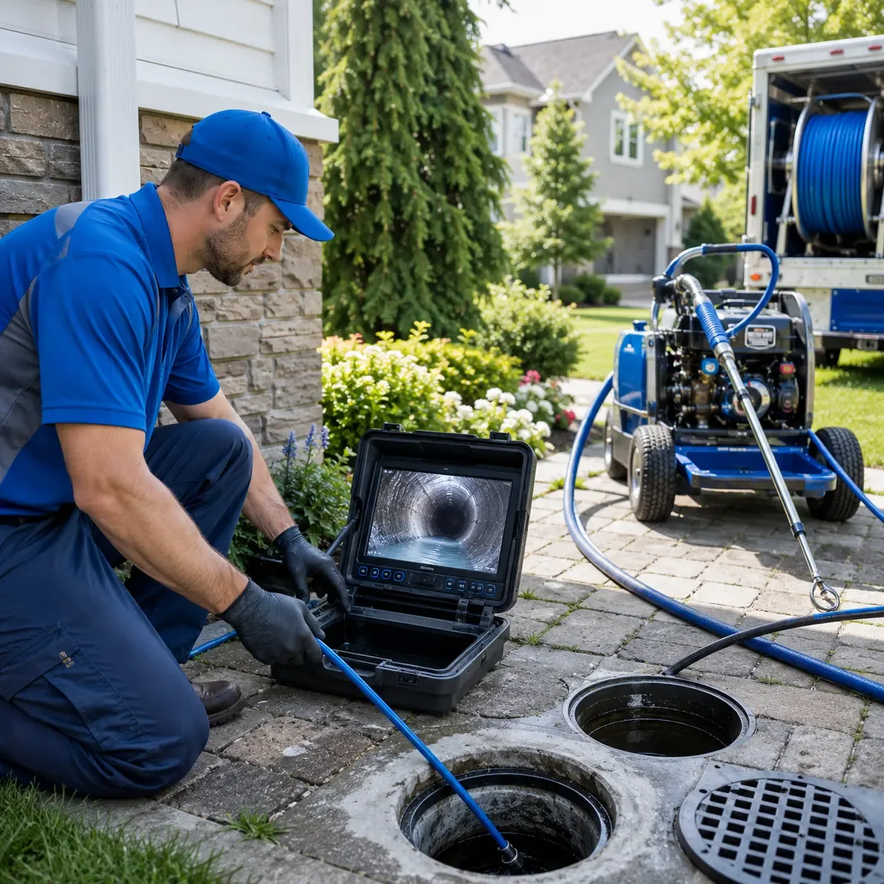 Outdoor drain cleaning professionals serving West Fulton, NY
