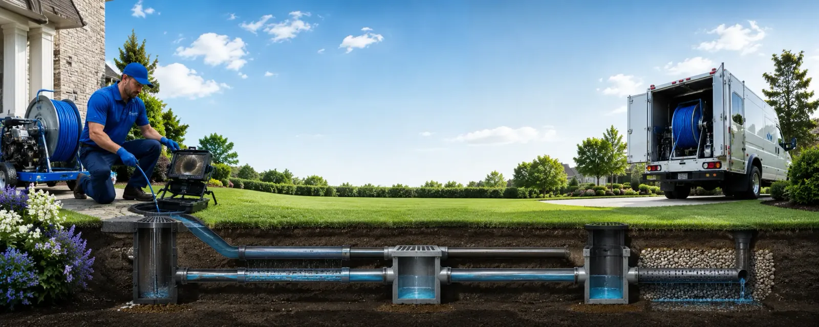 Outdoor drain cleaning information for West Fulton, NY